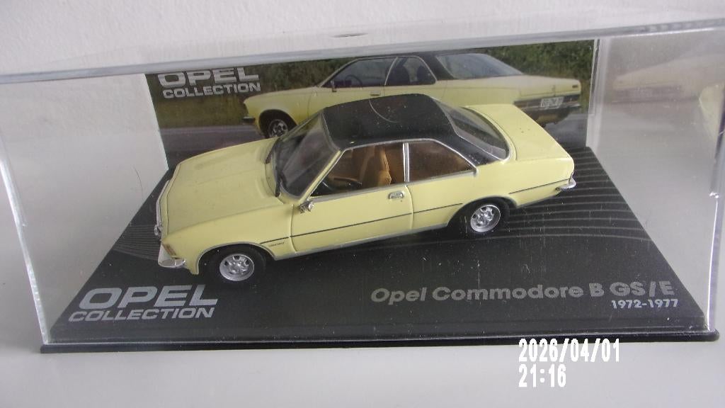 OPEL COMMODORE "B" GSE 72-77.EAGLEMOSS 1/43 COMME NEUVE, Ophalen of Verzenden, Zo goed als nieuw, Auto, Overige merken