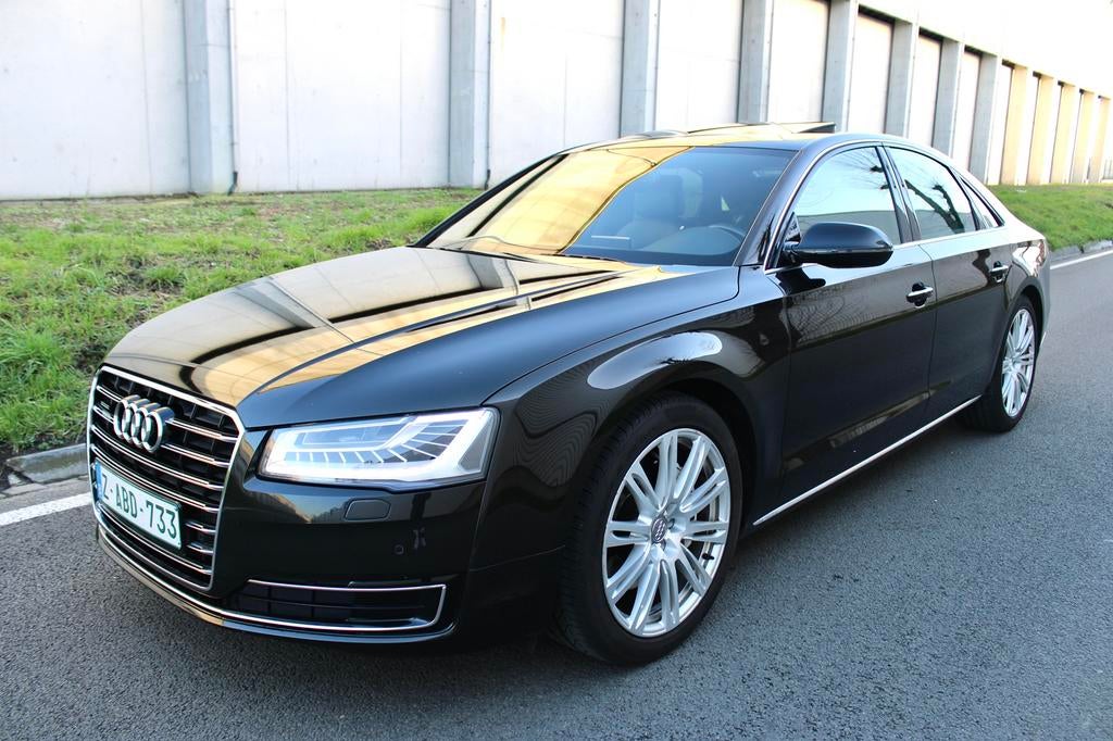 AUDI A8 FACELIFT 3.0 DIESEL EURO6 | FULL OPTION | HISTORY, Auto's, Automaat, USB, Zwart, Leder