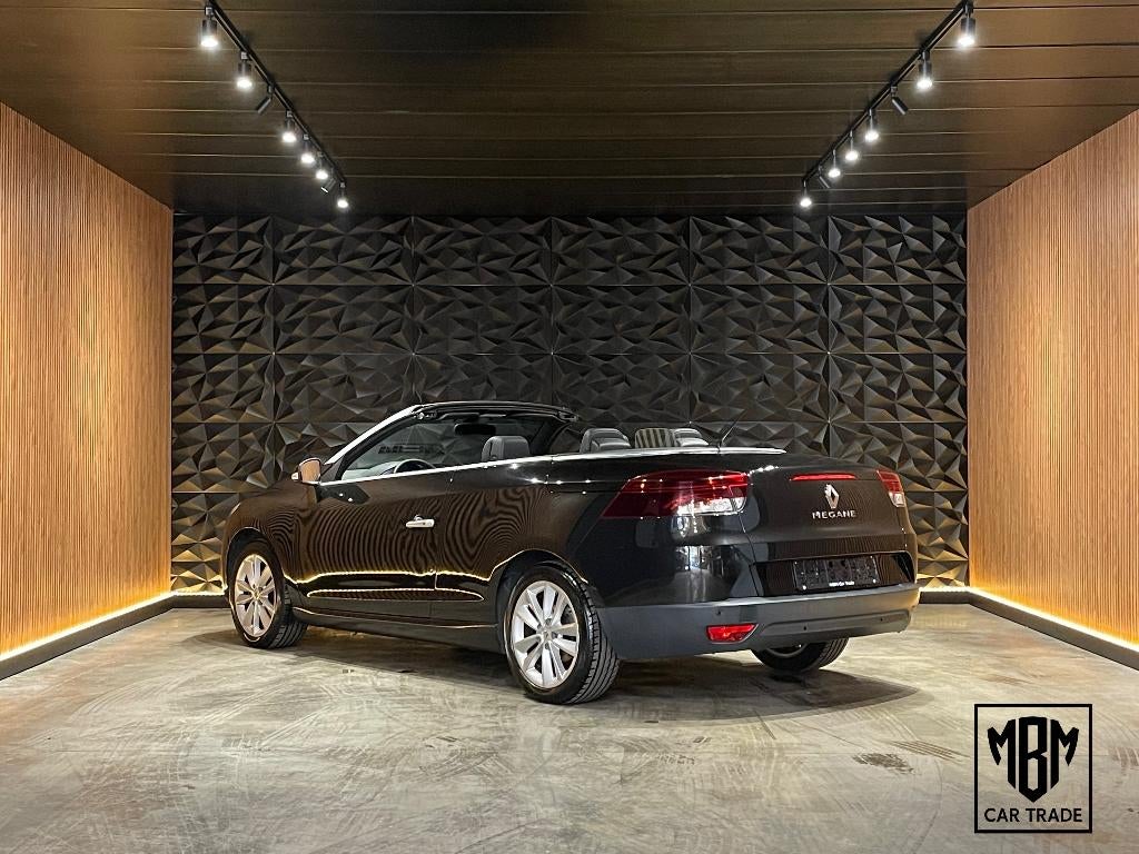 ✅Renault Megane CC 1.5dCi GARANTIE Airco GPS Parksens Cruise, Zwart, 4 cilinders, Cabriolet, Leder en Stof