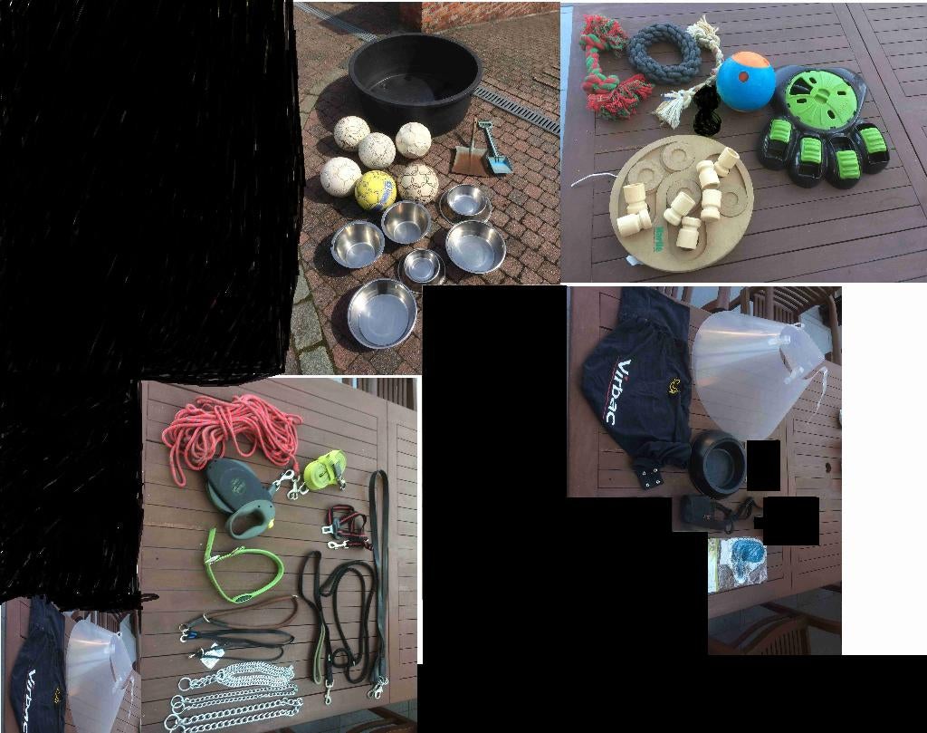 Chiens, toutes sortes de produits de première nécessité, Enlèvement, Utilisé