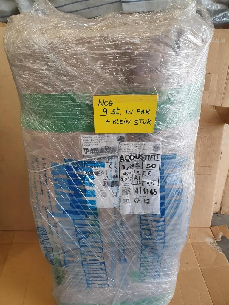 Partij diverse isolatie resten, ideaal voor kleine klussen, Bricolage & Construction, Isolation & Étanchéité, Laine de verre, Isolation de toiture