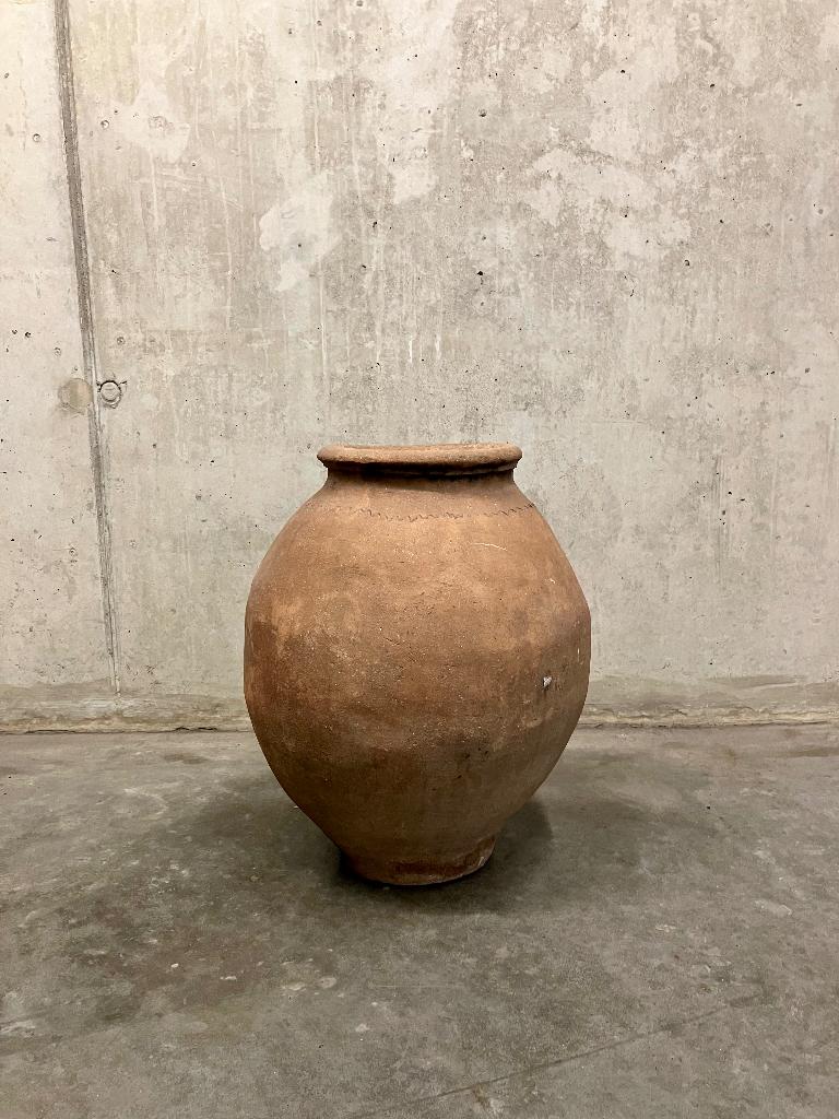antieke Terracotta wijn olijf kruik vaas pot, Ophalen