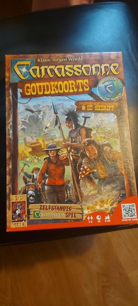 bordspel 999 games Carcassonne Goudkoorts + De Sheriff, Hobby en Vrije tijd, Gezelschapsspellen | Bordspellen, Vijf spelers of meer