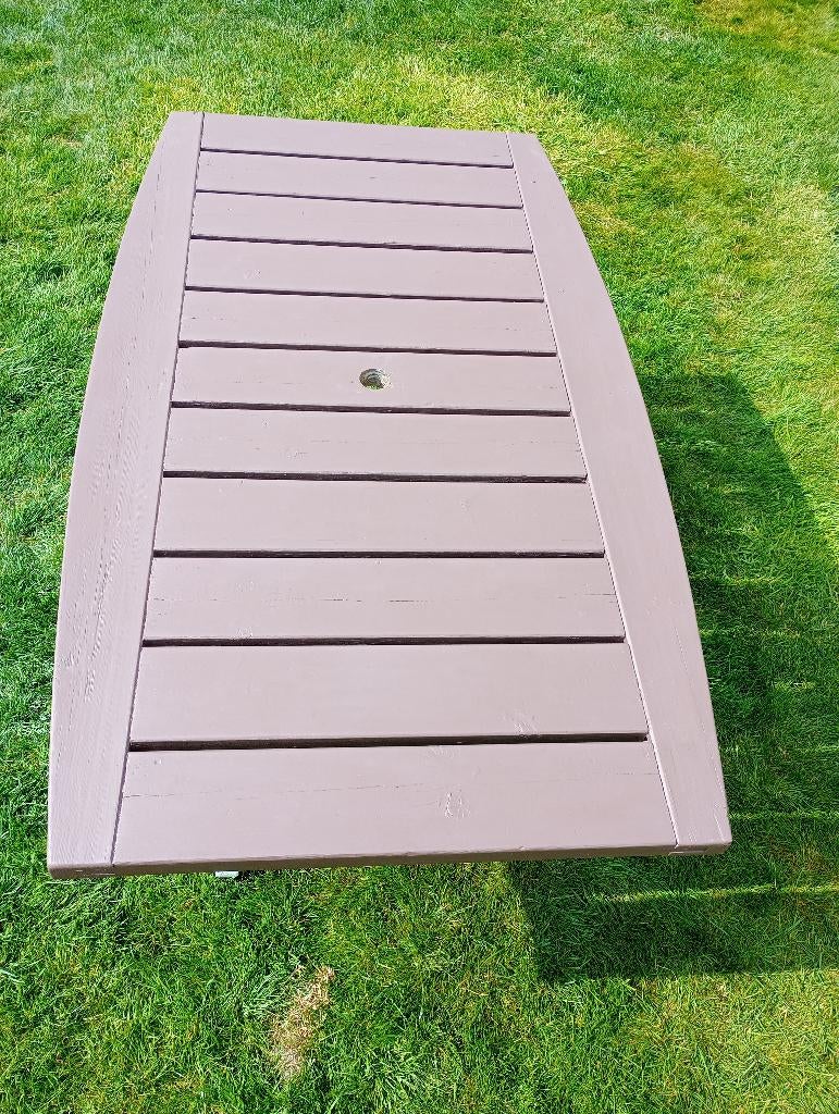 Houten tuintafel, Ophalen, Gebruikt, Hout