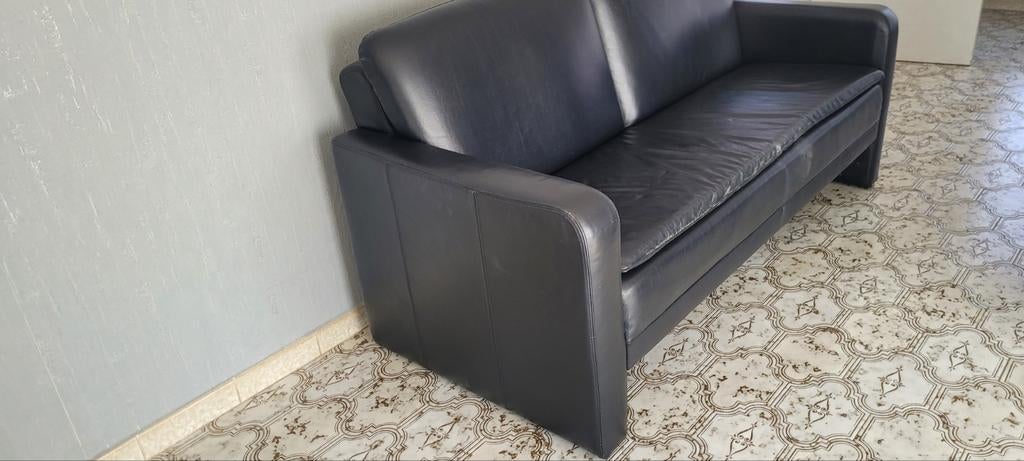 Siège 2 et 3 places en cuir, Maison & Meubles, Enlèvement