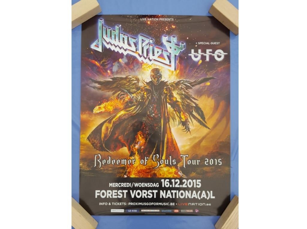Concertposter: Judas Priest, Rechthoekig Staand, Deurposter of groter, Ophalen of Verzenden, Zo goed als nieuw