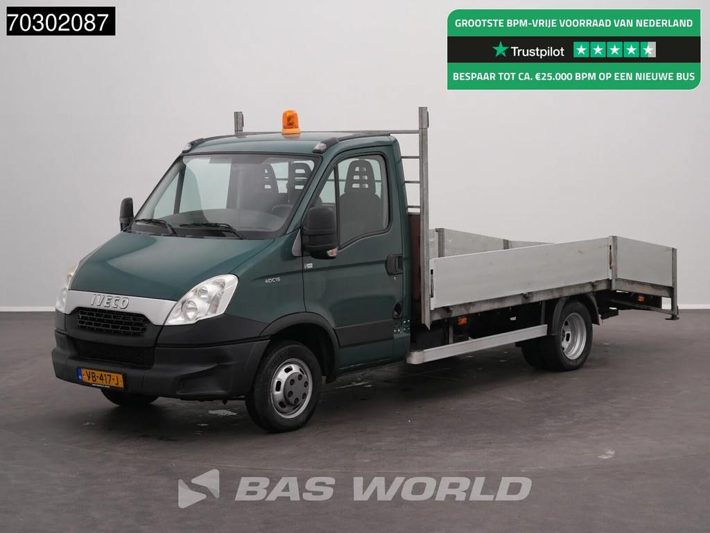 Iveco Daily 35C15 3.0L Open Laadbak 3,5t Trekhaak 150PK Dubb, Auto's, Bestelwagens en Lichte vracht, Euro 5, Gebruikt, 4 cilinders