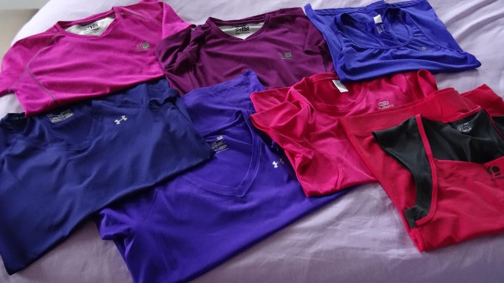 SPORT TOPJES LOT VAN 7 STUKS, Kleding | Dames, Sportkleding, Gedragen, Fitness of Aerobics, Maat 38/40 (M), Overige kleuren, Ophalen of Verzenden