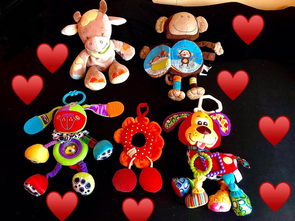 Jouet Hochet NEUF Playgro Lilliputiens️️️️️️️️️️14€/56€ Lot✅, Enlèvement ou Envoi, Neuf, Hochet, Sonore