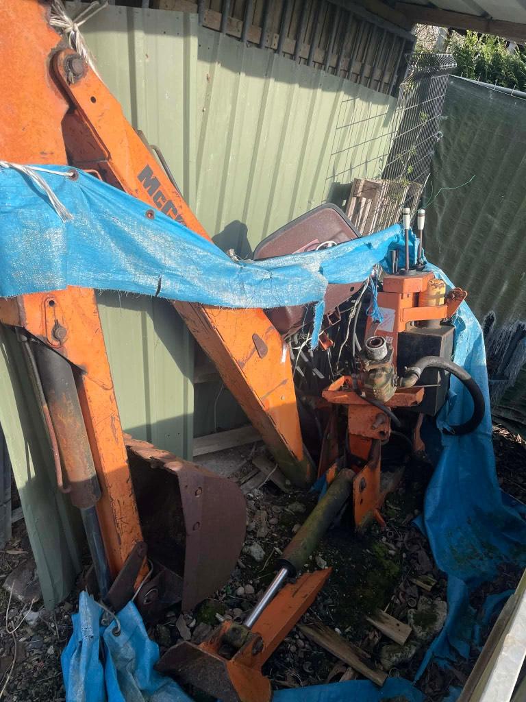 Graafmachine op tractor, Ophalen, Grondbewerking