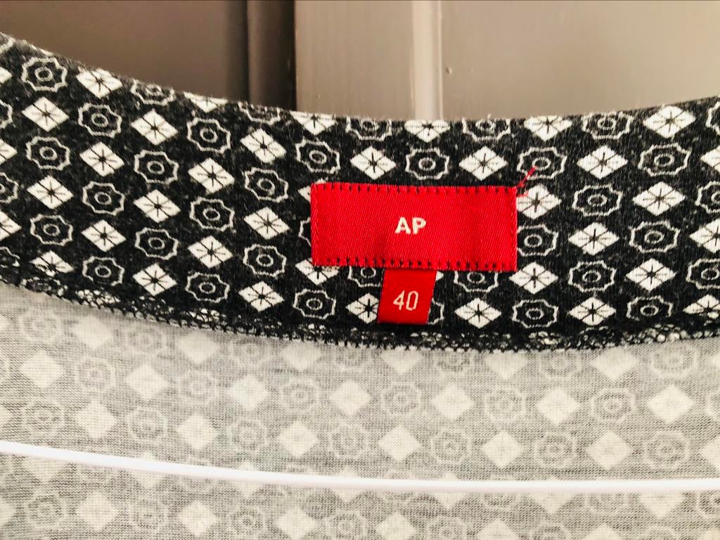 NIEUWE PRIJS Tuniek-kleedje AP by Bruphils zwart-wit, Kleding | Dames, Maat 38/40 (M), Zwart, Ophalen of Verzenden, Zo goed als nieuw