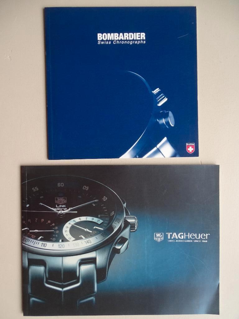 TAG Heuer & Bombardier horloges - lot 2 catalogi - 2007, Ophalen of Verzenden, Conditie, Zo goed als nieuw