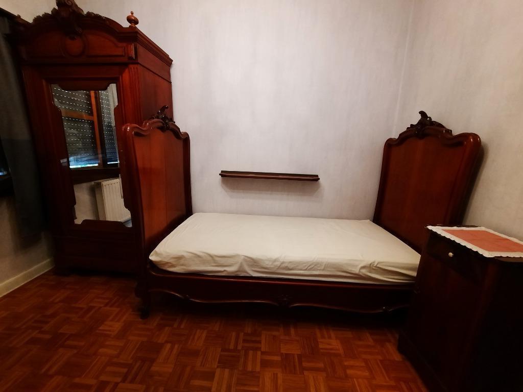 chambre vintage pour 1 personne en acajou, Enlèvement, Utilisé, Une personne, Klassiek mahonie