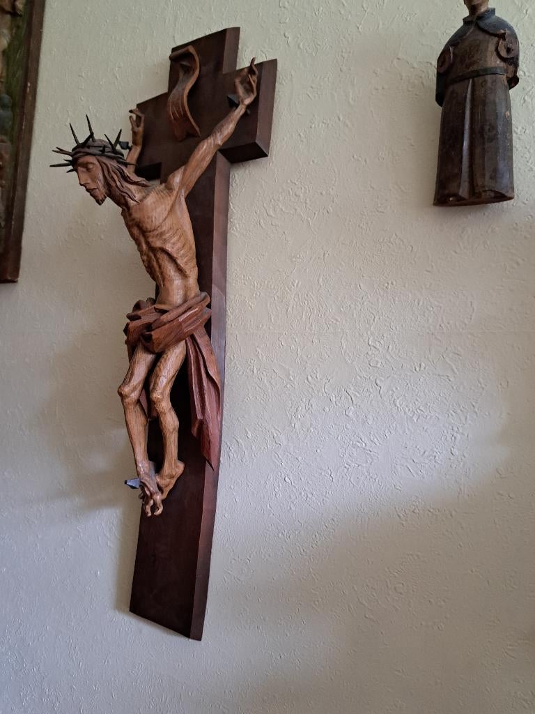 Unieke Kerk Klooster Verzamel  Wand  Staande Kruisbeelden, Antiek en Kunst, Antiek | Religieuze voorwerpen, Ophalen