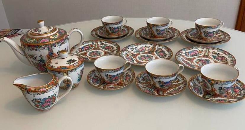 FIJN CHINEES PORSELEIN SERVICE, Verzamelen, Ophalen, Porselein