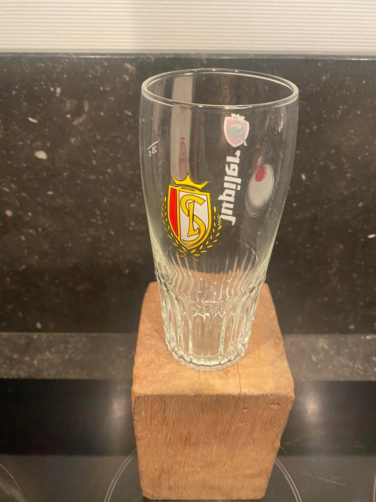 jupiler glas Standard Liège, Collections, Marques de bière, Enlèvement ou Envoi, Utilisé, Verre ou Verres, Jupiler