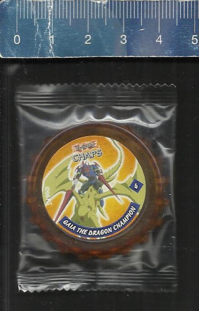 CHAPS YU-GI-OH SMITHS LAYS nr 4 GAIA THE DRAGON CHAMPION, Verzamelen, Ophalen of Verzenden, Losse flippo's