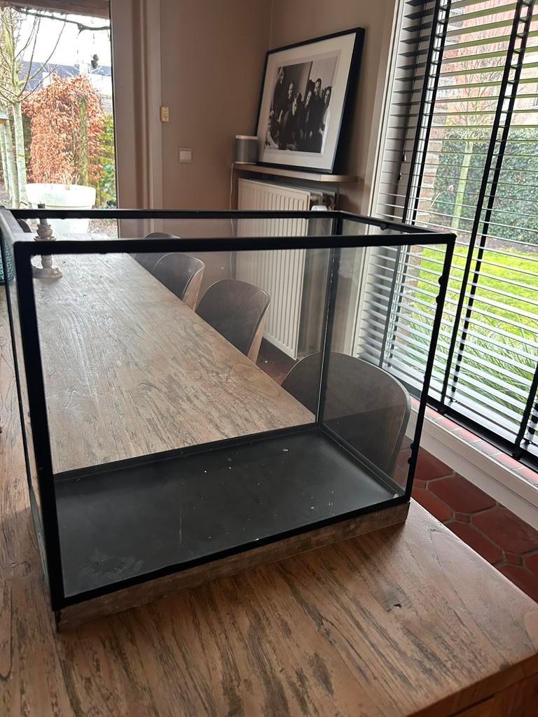 Stolp om kaarsen in te zetten, Huis en Inrichting, Woonaccessoires | Kandelaars en Kaarsen, Ophalen, Gebruikt, Kaars, 25 tot 50 cm