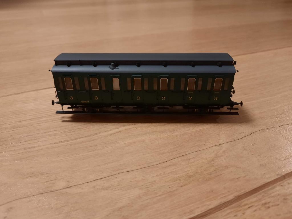 Brawa 48455 - voiture 3ème classe SNCB époque III, Enlèvement ou Envoi, Comme neuf, Wagon, Autres marques