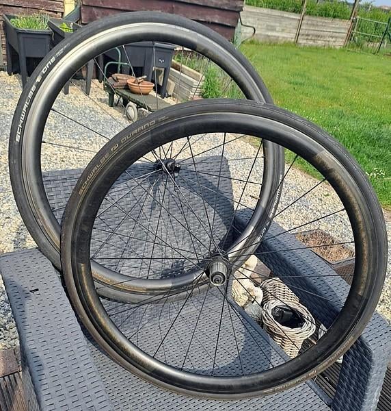 Carbon wielen STEALTH 40 mm. Prima staat, bandjes., Ophalen, Wiel, Stealth