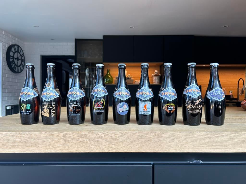 Collection complete orval sérigraphies, Collections, Enlèvement, Comme neuf, Bouteille(s)