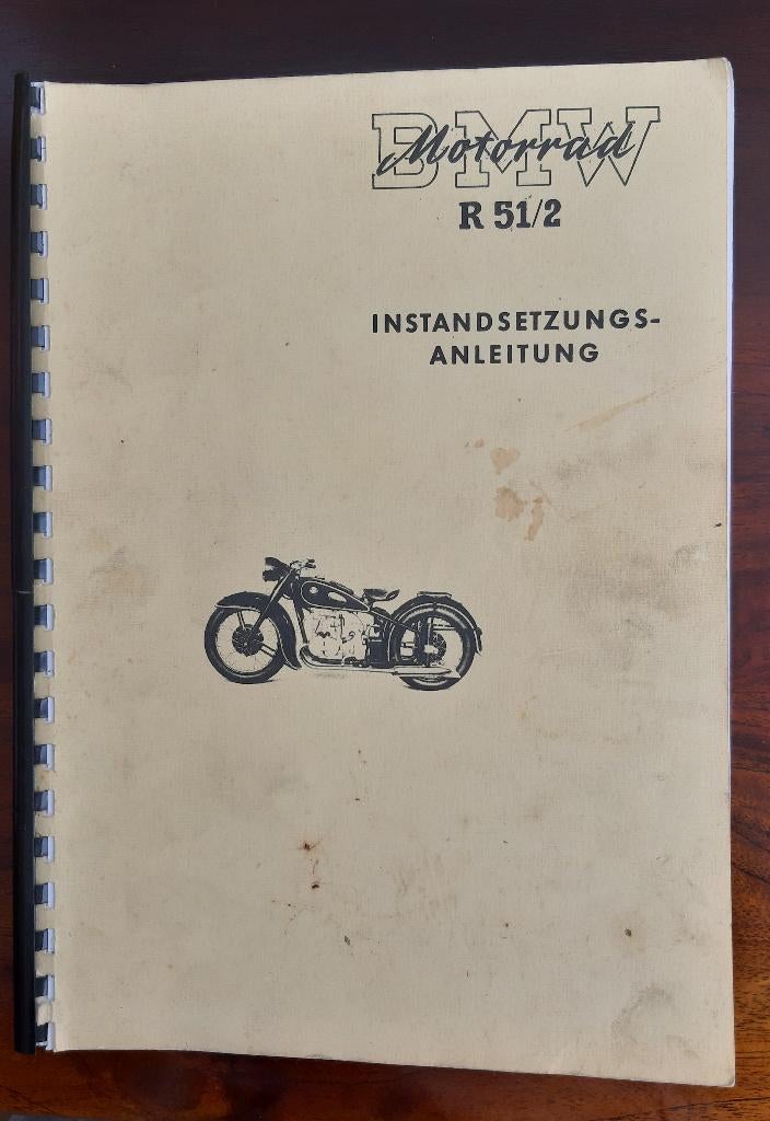 Instructieboek BMW R51/2 Duitstalig, Motoren, Handleidingen en Instructieboekjes, Ophalen of Verzenden, BMW