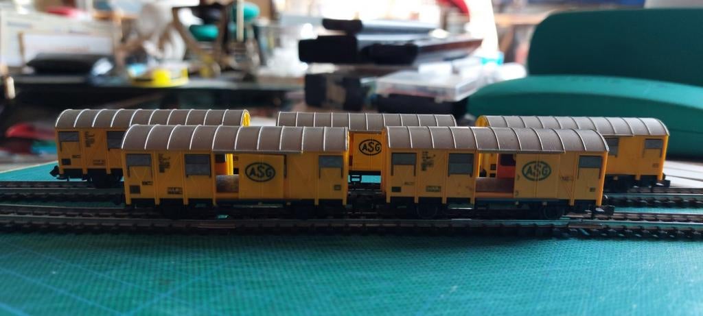 NLK 0604 FLEISCHMANN PICCOLO 2470 ASG WAGONS 1/160, Hobby en Vrije tijd, Gelijkstroom, Fleischmann, Wagon, Ophalen of Verzenden