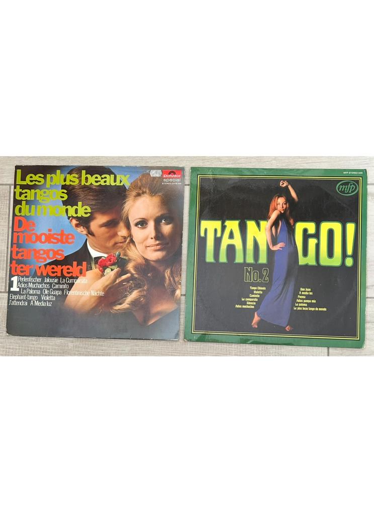 2 vinyl LP’s tango, Ophalen of Verzenden, Gebruikt, 12 inch, Latin en Salsa