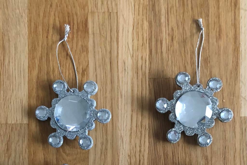 set 2 x kersthanger zilver, Diversen, Ophalen of Verzenden, Gebruikt