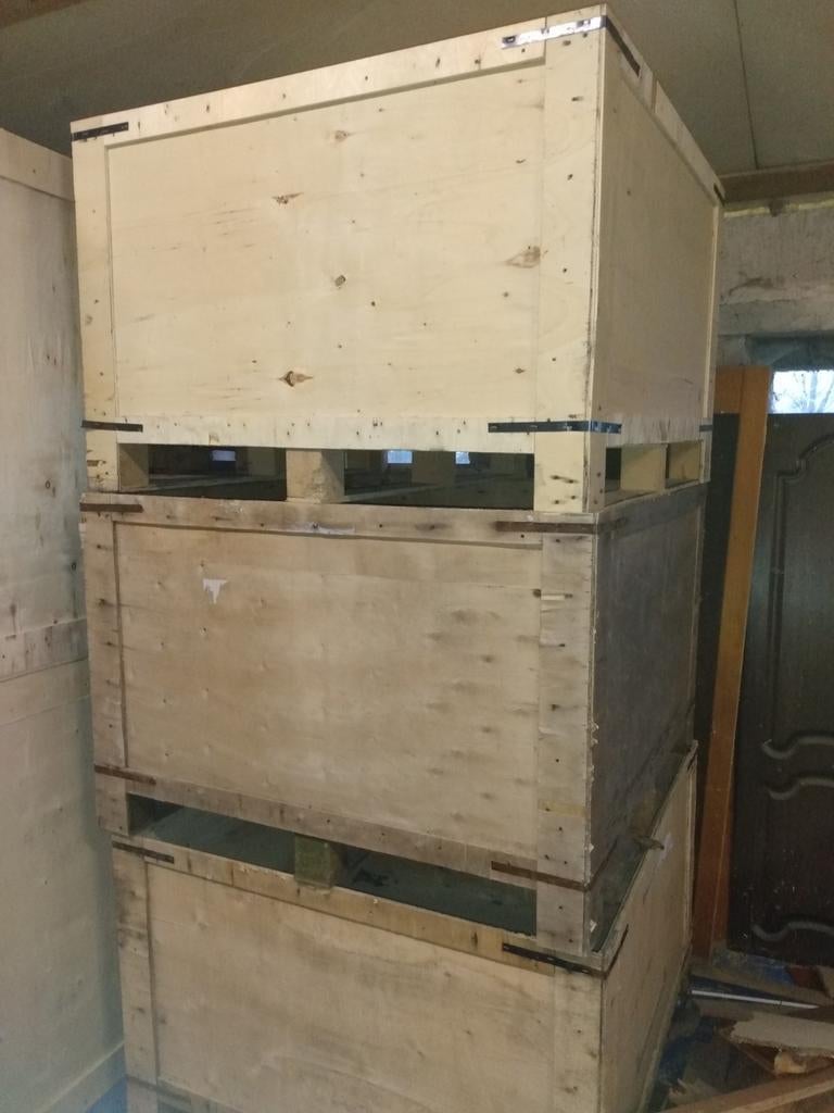 Houten opbergbox, Ophalen, Zo goed als nieuw