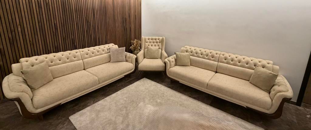 Canapés allongeable + fauteuil (VENDU), Enlèvement, Comme neuf