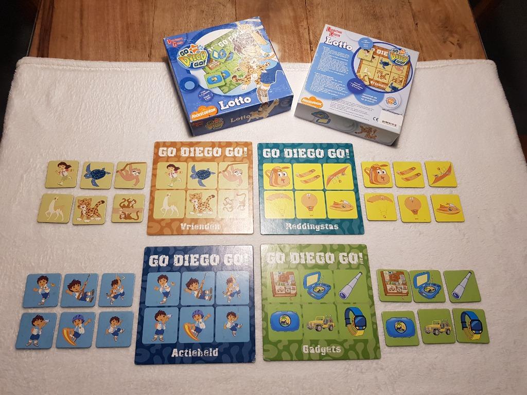 Jeu Diego Lotto, Trois ou quatre joueurs, Enlèvement ou Envoi, Utilisé, University Games