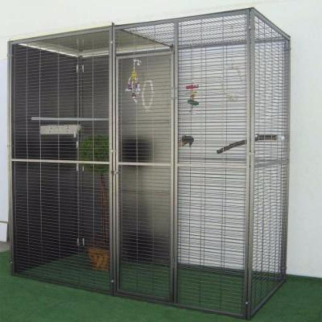 Volière 2x1x2m cage perroquet cage cacatoes ara eclectus XXL, Envoi, Neuf, Métal, Volière