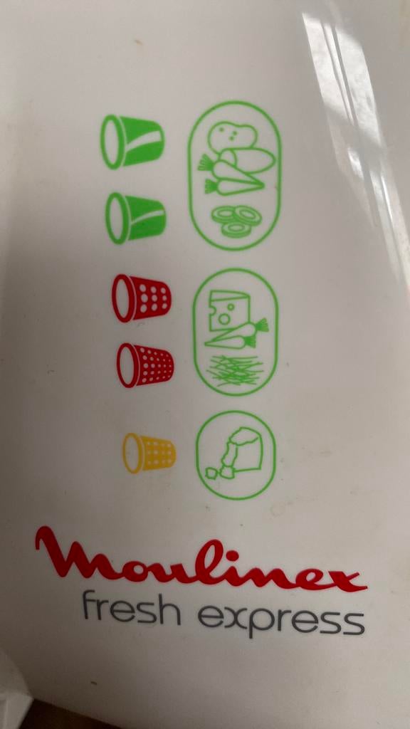 Onderdeel gezocht vr moulinex fresh express groentensnijder, Ophalen of Verzenden, Gebruikt