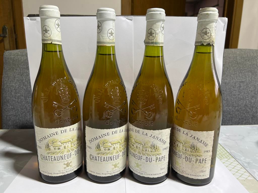 4x Chateauneuf-Du-Pape 1985, Domaine De La Janasse, Enlèvement ou Envoi