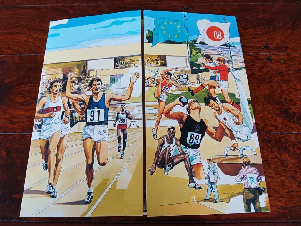 GB/carrefour olympische spelen 1980 reclame, Ophalen of Verzenden, Gebruikt, Overige typen