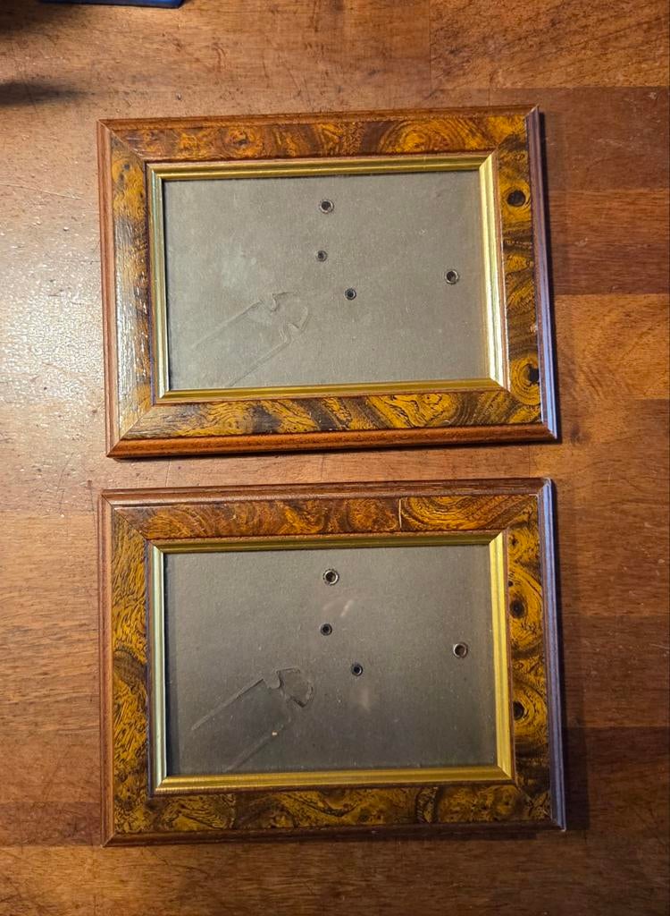 Cadre photo en bois avec verre (2 pièces), TV, Hi-fi & Vidéo, Photo | Cadres photo, Enlèvement ou Envoi