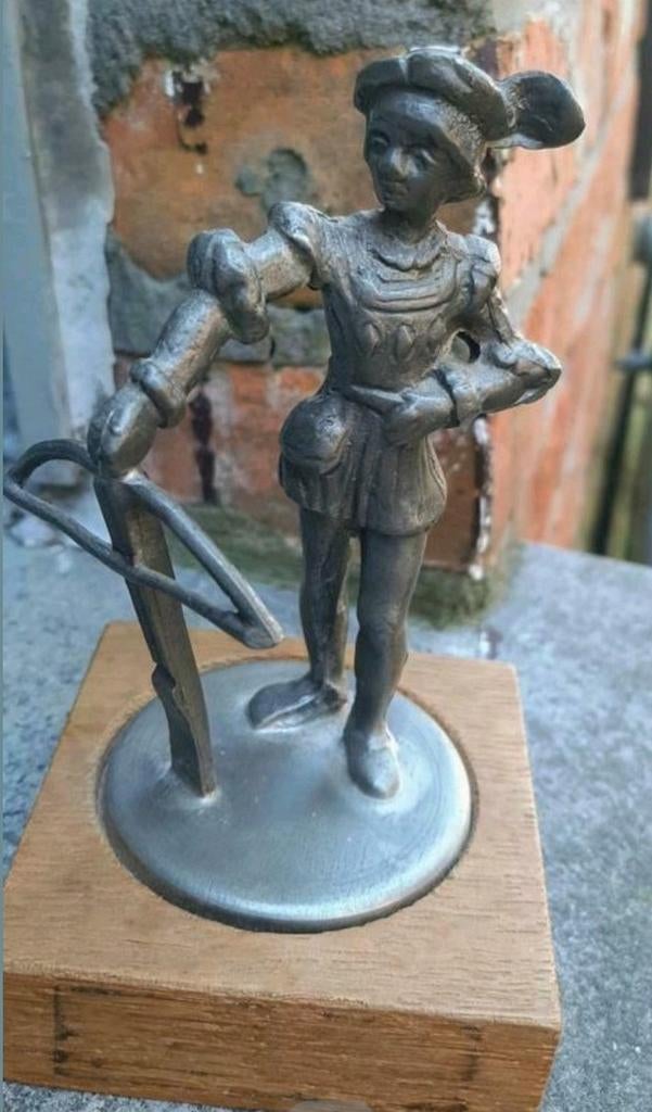 Tinnen Ridder met boog, Antiek en Kunst, Ophalen of Verzenden