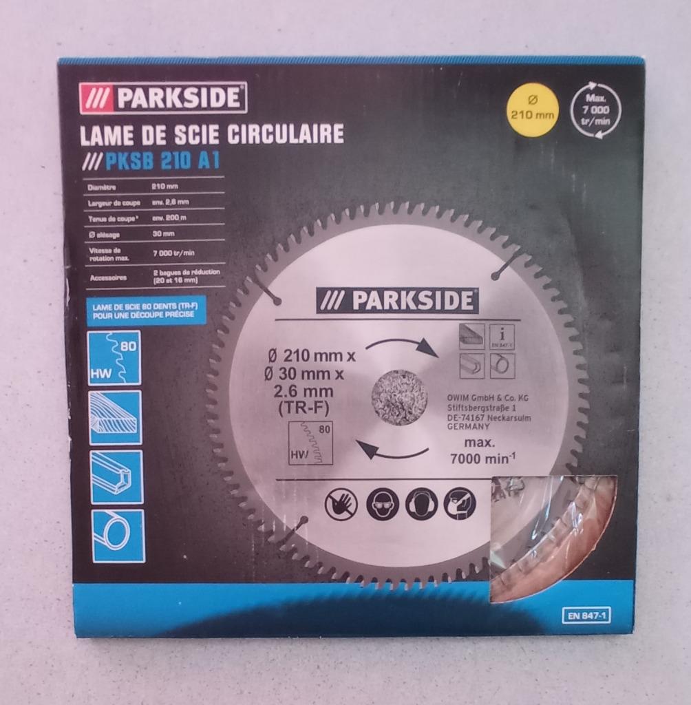 Lame de scie circulaire " neuve " Parkside PKSB 210 A1 80dts, Doe-het-zelf en Bouw, Overige Doe-Het-Zelf en Bouw, Nieuw, Ophalen