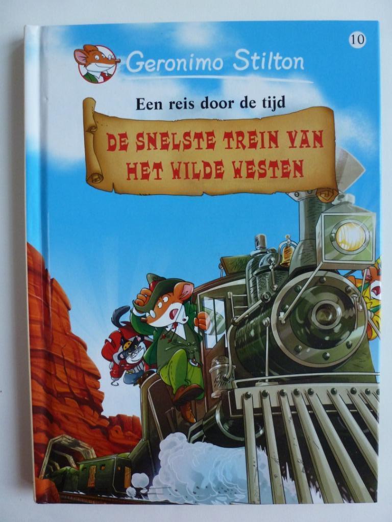 Geronimo Stilton strip De snelste trein van het Wilde Westen, Enlèvement ou Envoi, Comme neuf, Geronimo Stilton, Fiction général