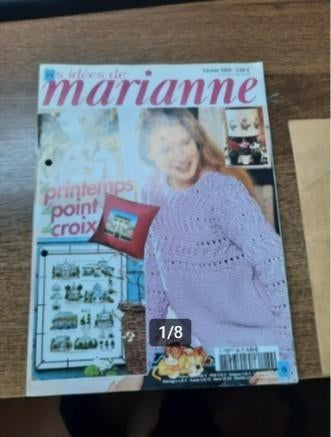 Les idées de Marianne - Printemps point de Croix - 02/2003, Enlèvement ou Envoi, Utilisé, Broderies à la main, Patron