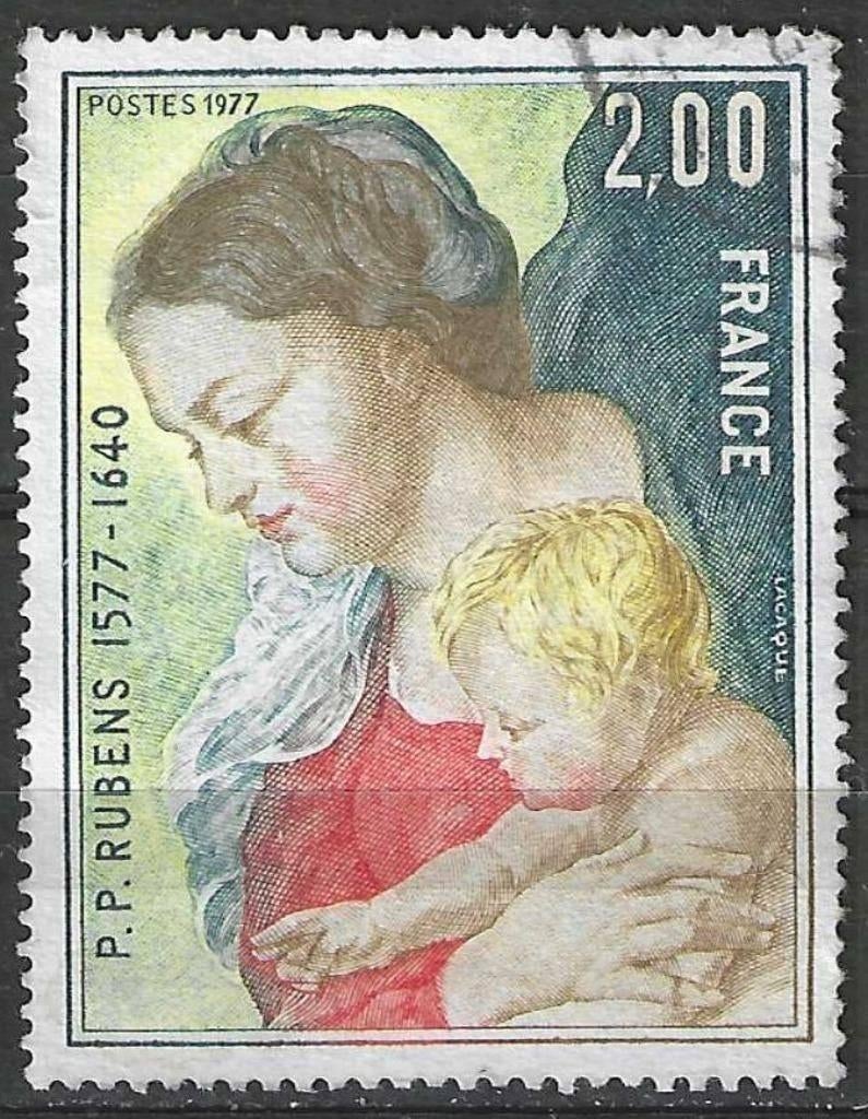 Frankrijk 1977 - Yvert 1958 - Peter Paul Rubens (ST), Postzegels en Munten, Postzegels | Europa | Frankrijk, Gestempeld, Verzenden