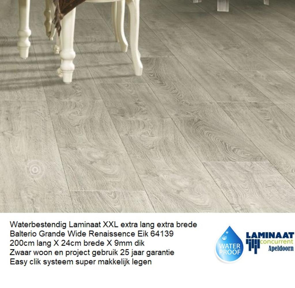 Waterbestendig Laminaat Renaissance Eik 9mm dik Top kwalitei, 75 m² of meer, Nieuw, Ophalen of Verzenden, Grijs