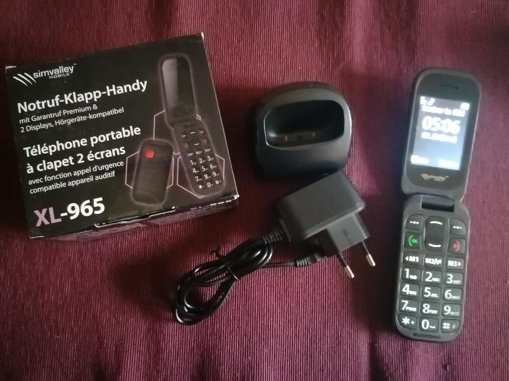 Téléphone portable à clapet Simvalley Mobile XL-965, Enlèvement ou Envoi, À clapet