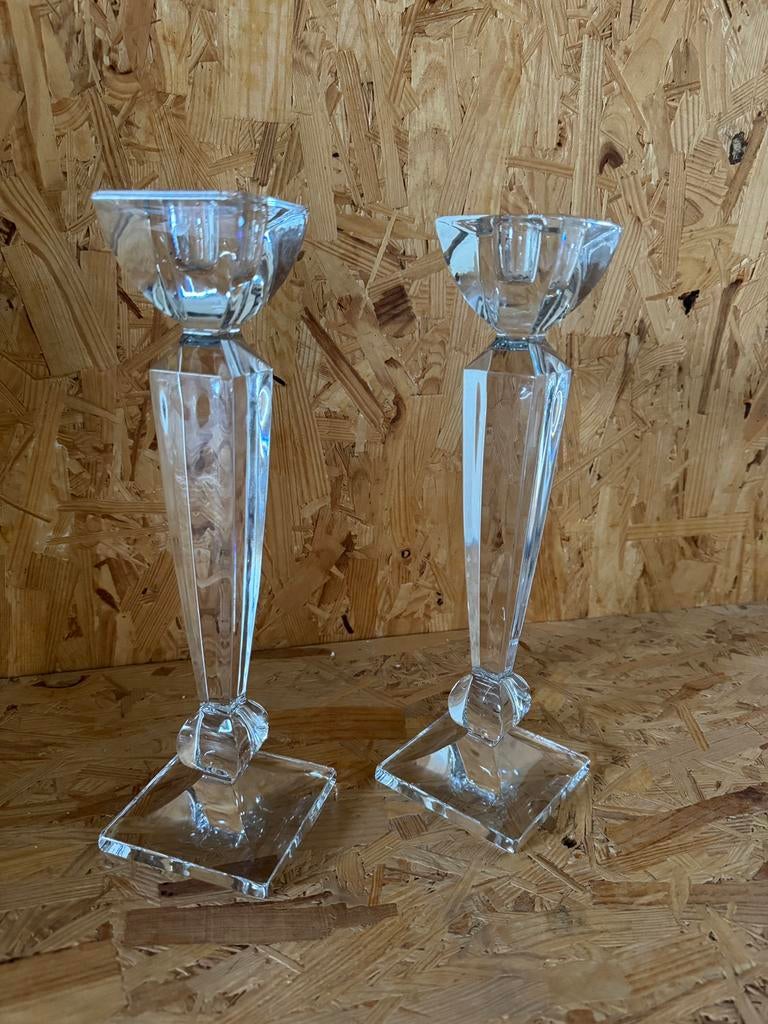 Bougeoir en cristal de bohème, Enlèvement, Cristal