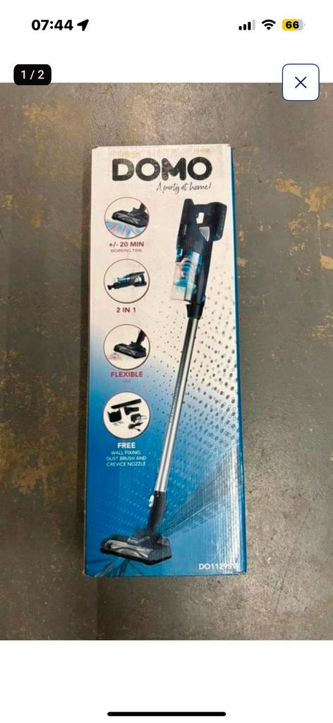 Aspirateur balai domo sans fil neuf, Electroménager, Aspirateurs, Enlèvement, Neuf, Aspirateur