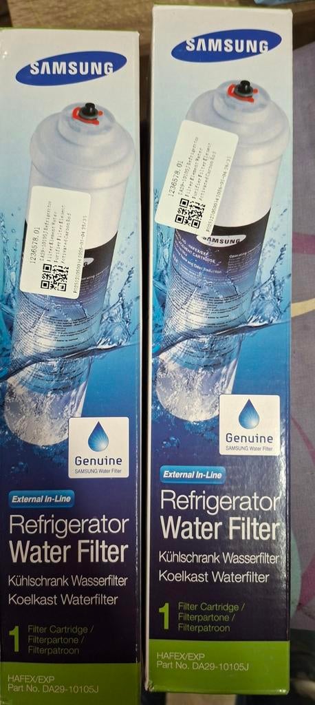 2 Waterfilters koelkast/diepvries Samsung HAFEX/EXP, Ophalen