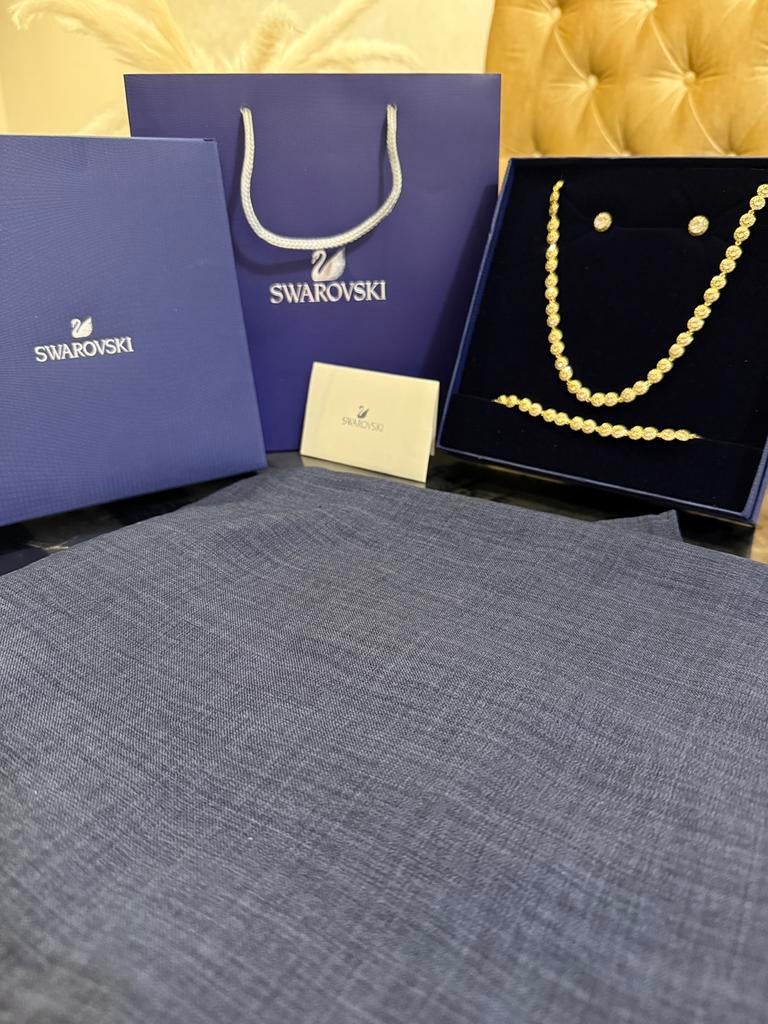 bracelet, collier et boucles d'oreilles Swarovski Angelic, Enlèvement ou Envoi, Comme neuf