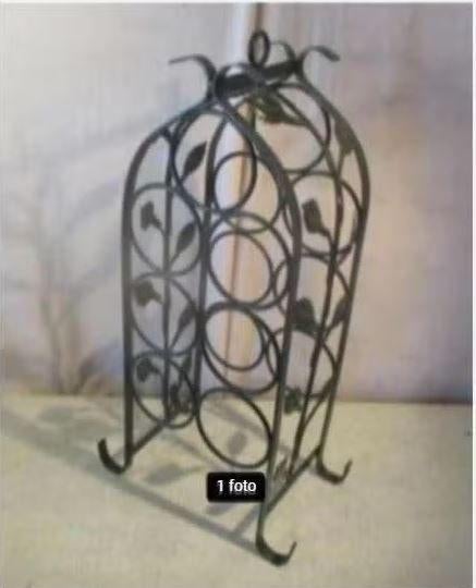 Magnifique casier à vin en métal pour 7 bouteilles, Enlèvement ou Envoi, Comme neuf, Métal, 5 à 15 bouteilles