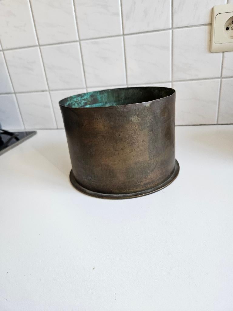 Originele Duitse huls van een 17cm geschut uit WO I 1916, Verzamelen, Ophalen, Landmacht, Hulzen of Bodemvondsten